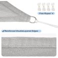 thumbnail image 3 of Rainleaf 10x10x10ft Triangle Sun Shade Sail Waterproof UV Protection Sun Shade Sail for Outdoor Summer Beach Parking Garden Patio Yard Gray, 3 of 5
