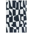 thumbnail image 2 of SAFAVIEH Malibu Signe Abstract Polyester Area Rug, Ivory/Black, 6' x 9', 2 of 13