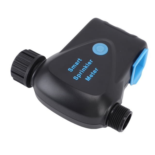 IP65 Impermeable Smart Sprinkler Timer, Smart Sprinkler Timer High Strength ABS Water Volume Sensor Universal 3/4in Pipe Connector for Garden Hose