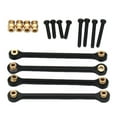 thumbnail image 1 of Juego de 4 varillas de tracción para coche RC, repuesto de varilla tensora, actualización para 1:24 Negro, 1 of 5