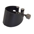 thumbnail image 1 of Boquilla de saxofón con tornillos ajustables, cuero artificial resistente al desgarro para clarinetes y músicos., 1 of 9