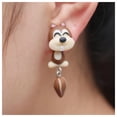thumbnail image 2 of Pendientes Hermosos VentDepot 2Pzas Ardilla Tuerca Café metal, 2 of 4