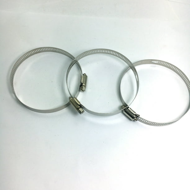 100pcs set Worm Drive 304 Stainless Clamps Pipe Jubilee Hose Clip