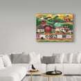 thumbnail image 3 of Trademark Fine Art 'Sunrise Colorful Country Quilt Village' Canvas Art by Cheryl Bartley, 3 of 3