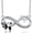 4-April, variant on Panda Necklace 925 Sterling Silver Birthstone Necklace for Women Infinity Panda Jewelry Christmas Birthday Gifts for Mom Grandma Daughter Wife Her