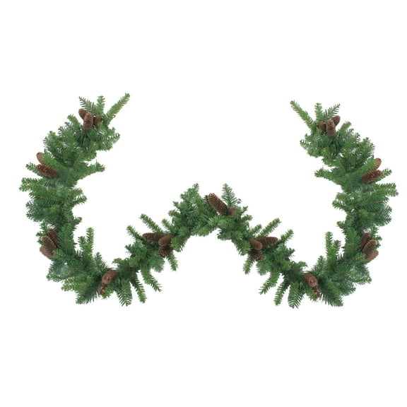 Northlight Dakota Red Pine Artificial Christmas Garland with Pine Cones - 9' x 10" - Unlit