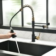 thumbnail image 4 of Purifier Kitchen Faucet Drinking Water Faucet With Roll Up Dish Drying Rack, Pull Down Water Filter Kitchen Sink Faucets (Matte Black) On-Site, 4 of 10