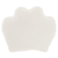 thumbnail image 2 of Nourison Pet Beds & Houses Sherpa Paw Print Black 14" x 14" Throw Pillow, 2 of 3