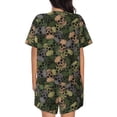thumbnail image 3 of Picia Camouflage Skulls Pajamas Sets for Women Soft Short-Sleeved Pjs with Lounge Shorts Two Piece Sleepwear-3X-Large, 3 of 9
