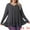 Dark Gray, variant on DARING DIVA Women's Plus Size Tunic Button Henley Blouses 1X Burgundy