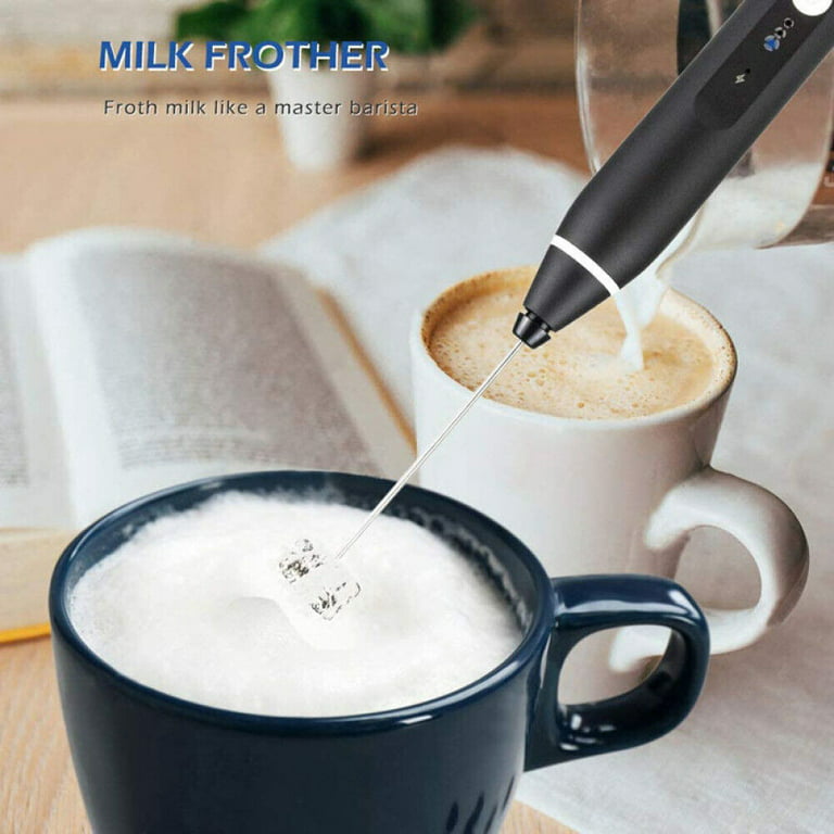 Zulay Powerful Milk Frother for Coffee with Upgraded Titanium Motor -  Handheld Frother Electric Whisk, Milk Foamer, Mini Blender and Electric  Mixer