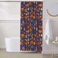 thumbnail image 6 of Shower Curtain, Thanksgiving Turkey 2 Waterproof Fabric Plastic Shower Curtain, Drying Fast Bathroom Curtain with 9 Buttonholes, Ruffle Shower Curtain 60x72in, 6 of 8