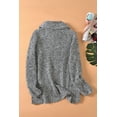 thumbnail image 2 of Pulls Femmes Chauds Asymétriques Tricotés Col Roulé Unis Enveloppants Manches Longues Hauts Décontractés, 2 of 4