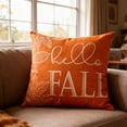 thumbnail image 4 of Fall Home Decor, Pumpkin Throw Pillow 18X18 Inch Orange Hello Pumpkin Pillow Cover, Perfect for Fall Living Room Decor, Farmhouse Fall Decor, Halloween Indoor Decorations, Adding, 4 of 6