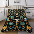 thumbnail image 1 of Rainbow King Bedspread Set,Colorful Flower Botanical Coverlet Set,Kawaii Animal Bedding Set For Kids Girls,Spring Themed Bedspread Quilt,Plant Floral Quilt Bedding Set,Cozy 3pcs For All Season, 1 of 5