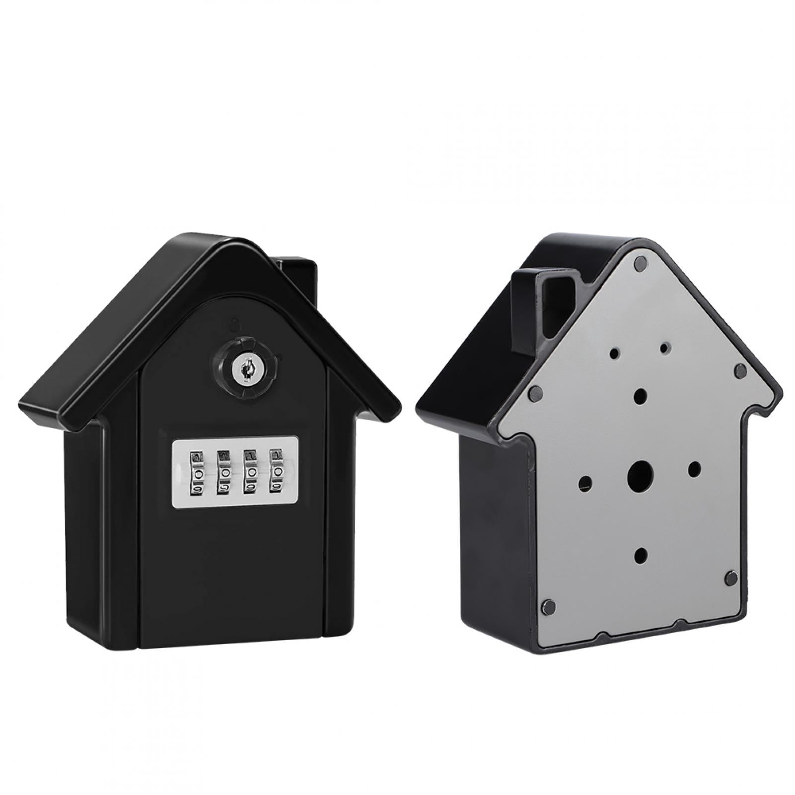 Riousery Large Wall Mounted Key Box with 4-Digit Combination Lock, Zinc Alloy Anti-Theft Security Storage Case for House Keys, Office and Factory (5.8 x 3.6 x 2.3 inches / 14.7 x 9.2 x 5.8 cm)