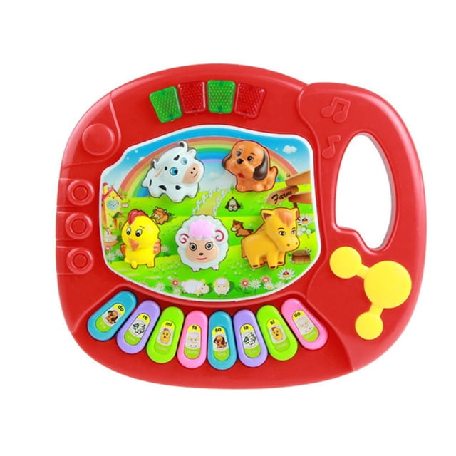 Musical Instrument Toy Baby Kids Cartoon Farm Keyboard Developmental Music Educational Toys Gift