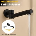 thumbnail image 4 of Sunrinx Matte Black 3-Function Shower System Set with Solid Brass Control Valve, 10" Overhead Shower, 3-Spray Handheld, and Bathtub Spout, Modern Shower Systems for Bathroom, 4 of 9