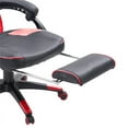 thumbnail image 3 of CorLiving Doom Black and Red Traditional Vinyl Ergonomic Gaming Chair, 3 of 14