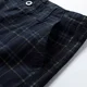 thumbnail image 4 of Pantalones Cortos Casuales De Hombre A Cuadros 100% Algodón, 4 of 8