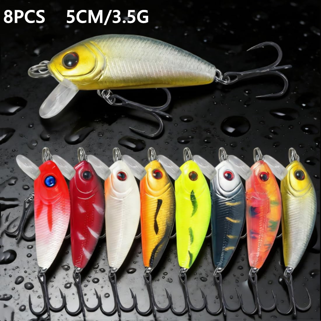 43pcs Bass Fishing Lures Kit Set Topwater Hard Baits Minnow Crankbait Pencil Vib Swimbait For Pike Fit Saltwater And Freshwater