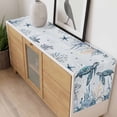 thumbnail image 4 of Summer Sea Turtle Table Runner - 90 Inch Long, Kitchen Dining Table Runner Dresser Scarves, Ocean Coastal Coral Flower Blue Farmhouse Decor for Coffee Tables Wedding Party Banquet, 4 of 8