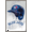 Barnwood Framed Version, variant on MLB Toronto Blue Jays - Drip Helmet 22 Wall Poster with Push Pins, 22.375" x 34"