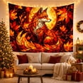 thumbnail image 3 of Moon Stars Composed with Entirely Leaves Glowing Full, Mystical Fantasy for Space Lovers, Galaxy Room Decor, Mother'S Day Gift, Tapestry Wall Hanging for Bedroom and Dorm, 3 of 7
