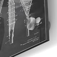 thumbnail image 2 of Epic Art 'Lacrosse Racquet Blueprint Patent Chalkboard' Acrylic Glass Wall Art, 24"x36", 2 of 3