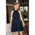 thumbnail image 7 of Arshiner Girls Dress Kids Halter Sleeveless Elegant Flowy Summer Casual A-Line Dress, 7 of 7