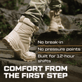 thumbnail image 3 of Maelstrom Military Tactical Work Boots with Side Zipper, Tan, Size 10W, 3 of 7