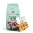 thumbnail image 1 of Pavilion Gift Company Live Simply Bee - Tazas medidoras de pollo y vaca, color verde azulado, 1 of 7
