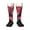1 Black, variant on Red Flame Wolf Head Pattern Women’s Knee High Crew Socks,Trouser Socks Comfortable, Breathable, Moisture-Wicking and Soft