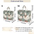 thumbnail image 2 of FORMRS Womens Corduroy Tote Bag Crossbody Shoulder Handbag with Pocket, Winter Goose Scarves, 2 of 7