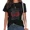 C-Black, variant on UNISHE Womens She Loves Jesus And America Too Print T-Shirt Vibrant Flag Floral Patriotic Pride Top Beige, L