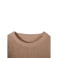 thumbnail image 6 of Arvbitana Women's Lightweight Knit Sweater Solid Color Long Sleeve Pullover Jumper Tops Autumn Loose Knitwear for Daily Streetwear, 6 of 7