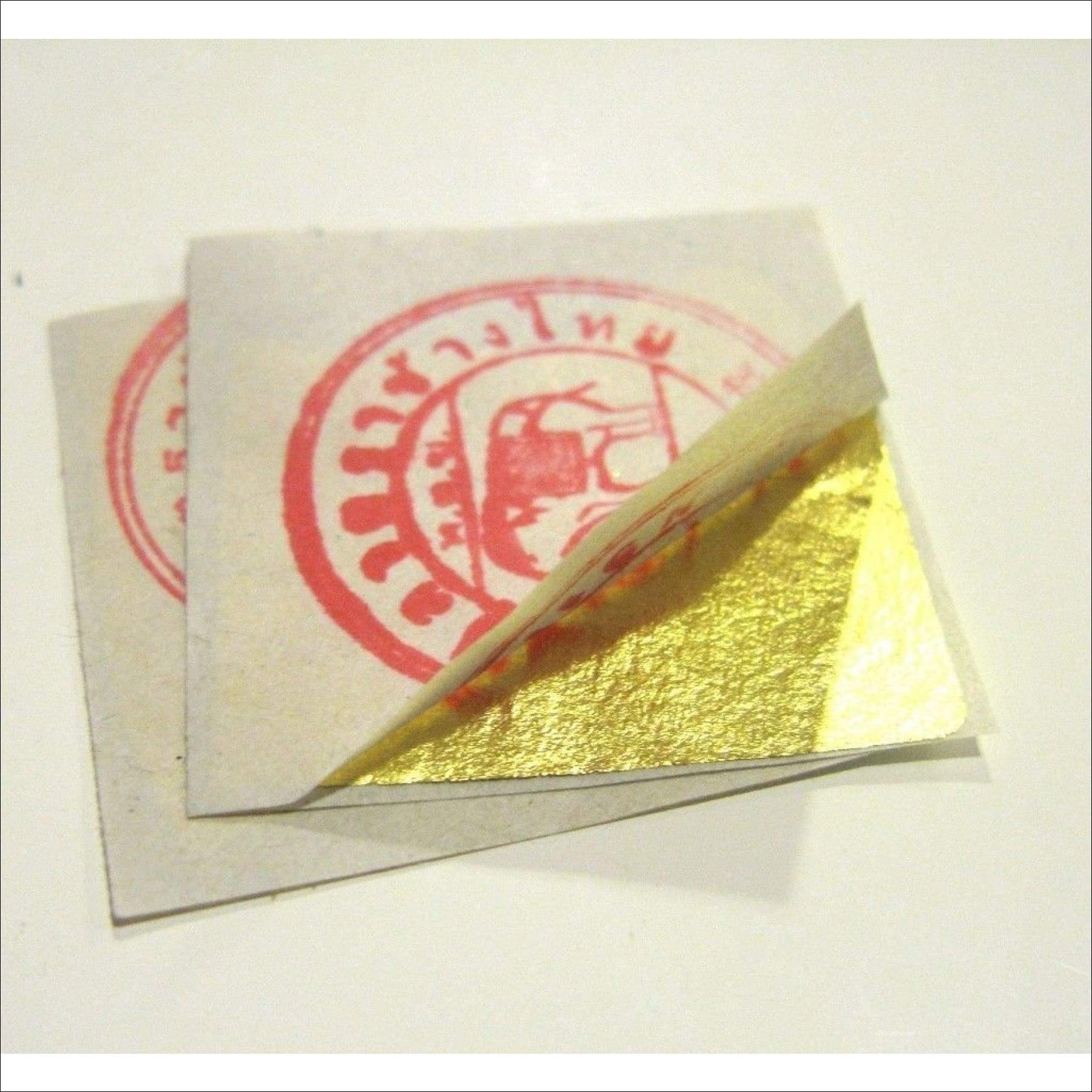 EDIBLE GOLD LEAF 1.6" 10 SHEETS REAL PURE GOLD 24K 999 GILDING