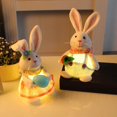 thumbnail image 3 of thinsony Cute Rabbit Figurine Decorative Ornament Art for Anniversary Office Decor Female, 3 of 9