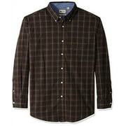 Haggar Wrinkle Resistant Poplin Men's Size S Button Down Long Sleeve Shirt Black