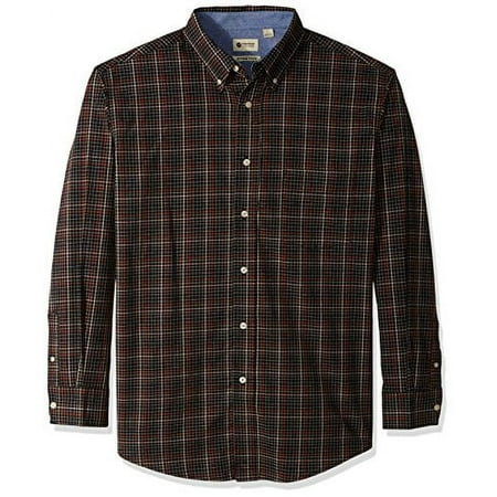 Haggar Wrinkle Resistant Poplin Men's Size S Button Down Long Sleeve Shirt Black