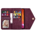 thumbnail image 4 of For iPhone 14 Pro Max Wallet Case,Women/Men A Multi-Card Slot Card Holder Premium Folio Flip Leather Protective Zipper Pocket Purse Wallet Case With Hand Strap and Shoulder Strap Case, 4 of 9