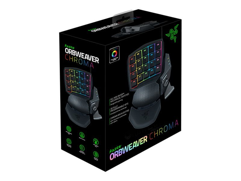 PC用ゲームコントローラー・コンバーター Razer ORBWEAVER CHROMA Razer Orbweaver Chroma: 30 Progammable Keys - Adjustable