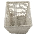 thumbnail image 5 of CosmoLiving by Cosmopolitan 9", 8"H White Cotton Handmade Storage Basket with Handles, 2-Pieces, 5 of 13