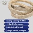 thumbnail image 2 of Jeremywell Mower Deck Aramid Fiber Belt 197253 fits Sears Poulan Husqvarna Craftsman 429636, 1/2"x101", 2 of 7