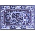thumbnail image 1 of Ahgly Company Machine Washable Indoor Rectangle Persian Blue Traditional Area Rugs, 3' x 5', 1 of 4