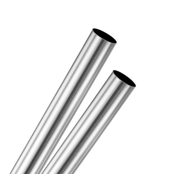 2-Pack 400mm 304 Stainless Steel Tube, 12mm OD 0.5mm Wall Thickness Seamless Stainless Steel Tubing for Construction/Machining/DIY Crafting [0.47x0.02x15.7IN]