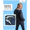 thumbnail image 6 of URBAN REPUBLIC Girls Rain Jacket - Lightweight Slicker Shell Water Resistant Rain Coats for Girls (7-16), 6 of 7