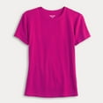 thumbnail image 2 of Women's Nine West Fitted Ribbed Crewneck Top Color: Pink Nouveau Size: LARGE, 2 of 4