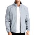 thumbnail image 2 of Garbnen Unisex UPF 50+ Sun Protection Jacket Full Zip Quick Dry Rash Guard Lightweight Camping Going Out Sun Shirts with Zipper Pockets for Men and Women Gray S, 2 of 5