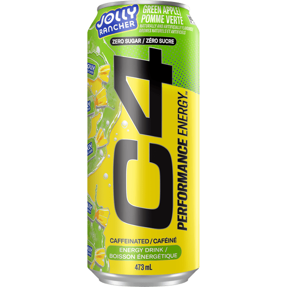 C4 Performance Energy Jolly Rancher Pomme Verte